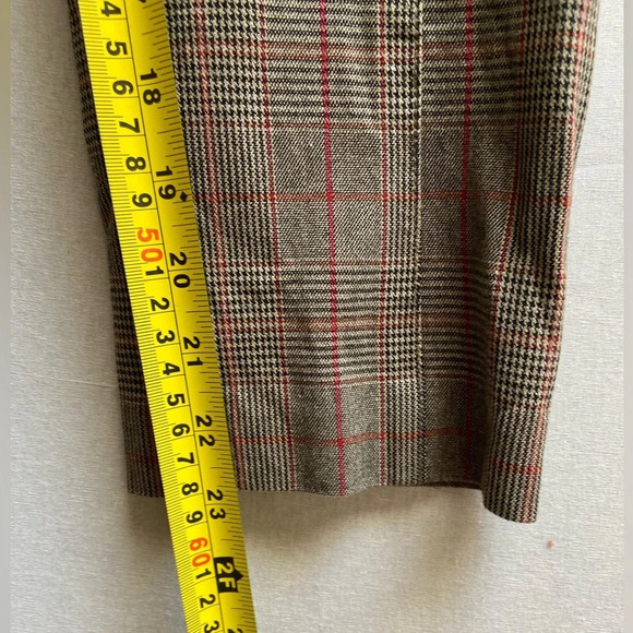 Anthropologie Houndstooth Grid Plaid taper trouser pants Sz 8 - Picture 12 of 12